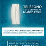 374240 Telefono T-71 U universal blanco Tegui 374240