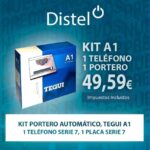Kit portero tegui Placa & Teléfono S7 Sistema 4+N 2uni. Tegui 375011-2