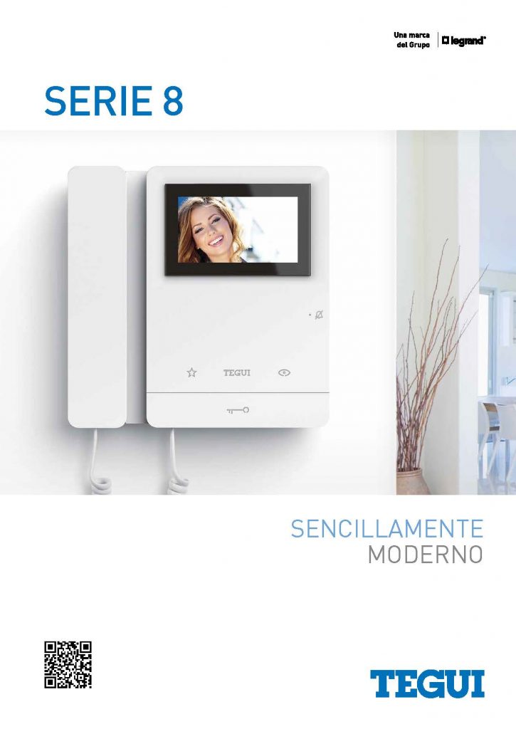 Características Técnicas - FICHA TECNICA monitor y telefonillo Serie 8 Tegui